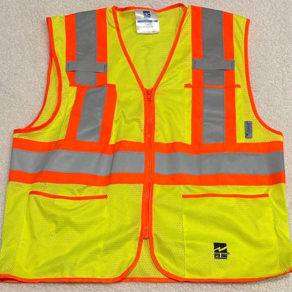 High-Visibility Safety Vest with Reflective Stripes